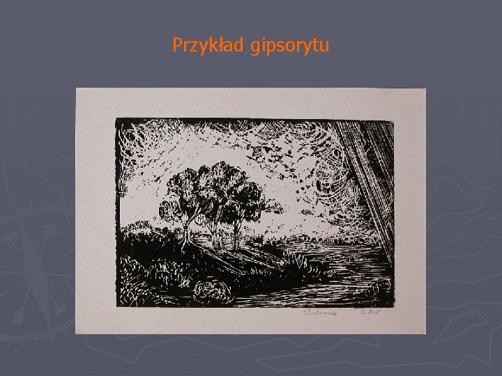 Przykład gipsorytu 
