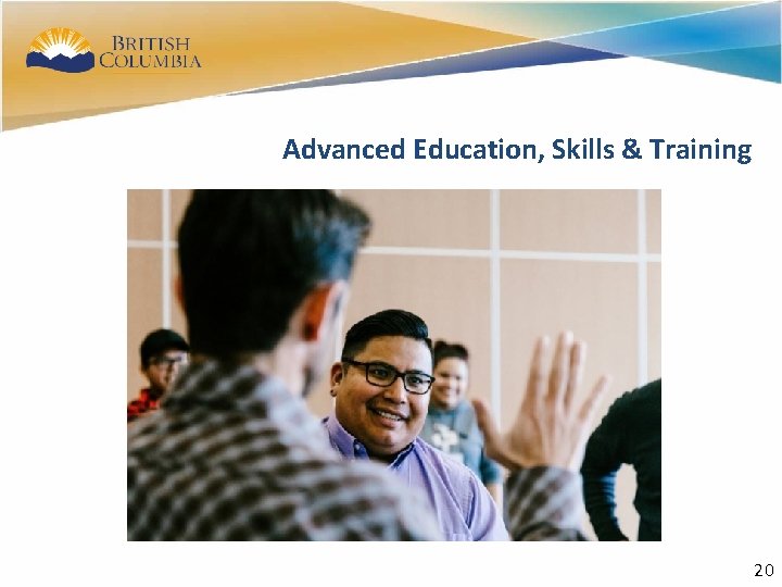 18 Advanced Education, Skills & Training 20 