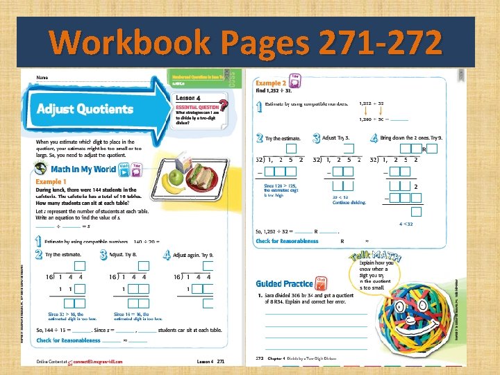 Workbook Pages 271 -272 