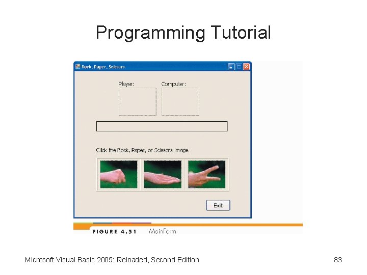 Programming Tutorial Microsoft Visual Basic 2005: Reloaded, Second Edition 83 