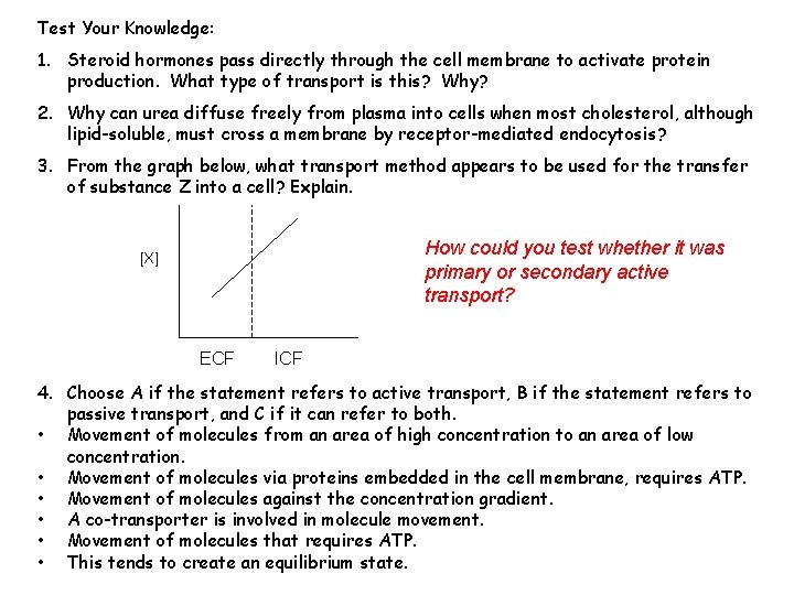 Test Your Knowledge: 1. Steroid hormones pass directly through the cell membrane to activate