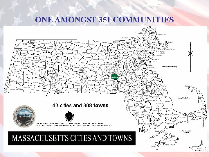 ONE AMONGST 351 COMMUNITIES 43 cities and 308 towns 