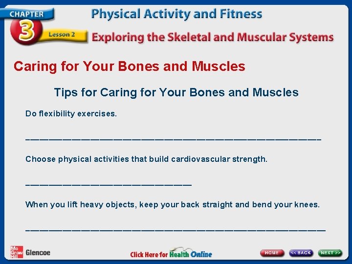 Caring for Your Bones and Muscles Tips for Caring for Your Bones and Muscles