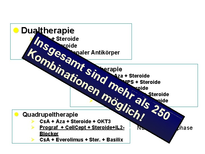 l Dualtherapie Ins Ko ges mb am ina l t. Tripeltherapie sØin. Cs. A