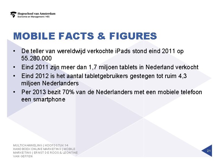 MOBILE FACTS & FIGURES • De teller van wereldwijd verkochte i. Pads stond eind