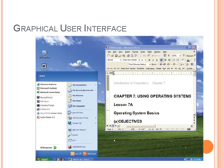 GRAPHICAL USER INTERFACE GRAPHICAL USER INTERFACE