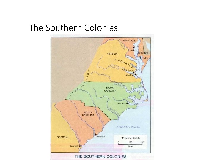 The Southern Colonies 