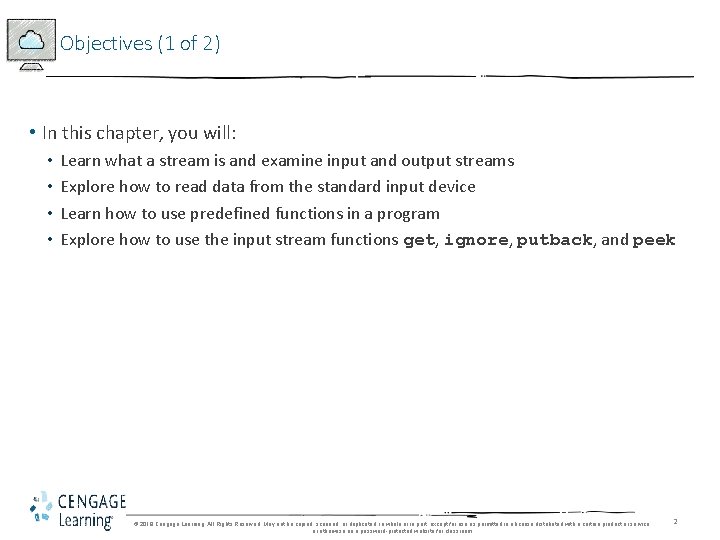 Objectives (1 of 2) • In this chapter, you will: • • Learn what