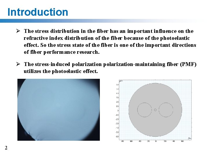 Introduction Ø The stress distribution in the fiber has an important influence on the