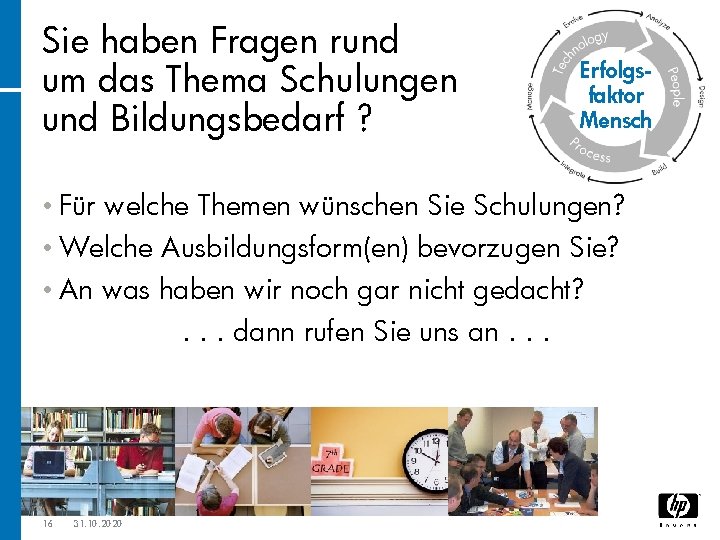 Sie haben Fragen rund um das Thema Schulungen und Bildungsbedarf ? • Für welche