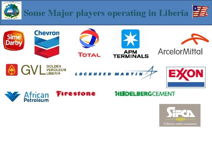 Some Major players operating in Liberia 