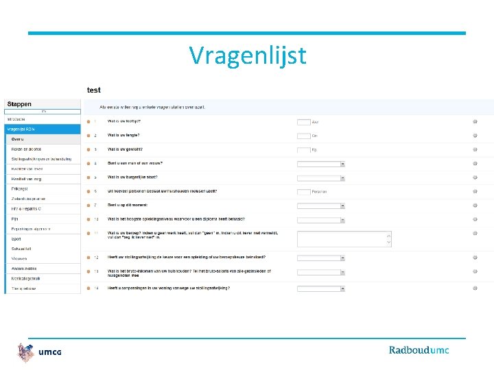 Vragenlijst 
