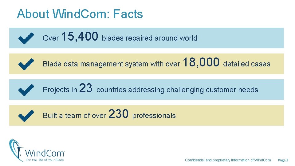 About Wind. Com: Facts Over 15, 400 blades repaired around world Blade data management