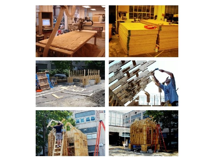 Start CNC Machine Material Stock 114 Sheets of Plywood Assembly with a rubber mallet