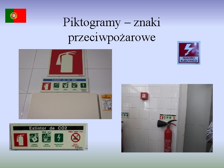 Piktogramy – znaki przeciwpożarowe 