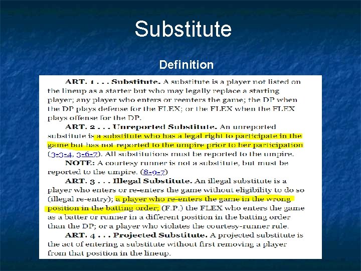 Substitute Definition 