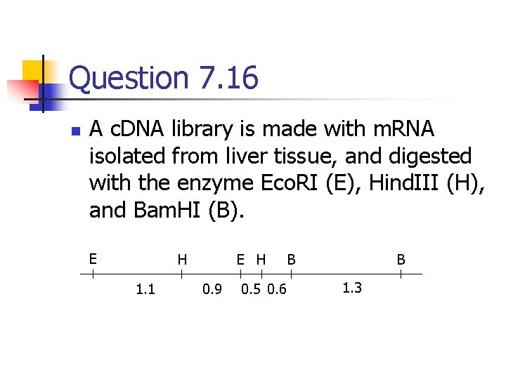 Question 7. 16 n A c. DNA library is made with m. RNA isolated