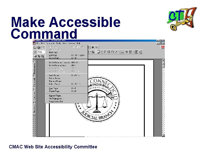 Make Accessible Command CMAC Web Site Accessibility Committee 