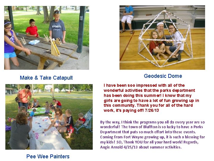 Make & Take Catapult Geodesic Dome I have been soo impressed with all of