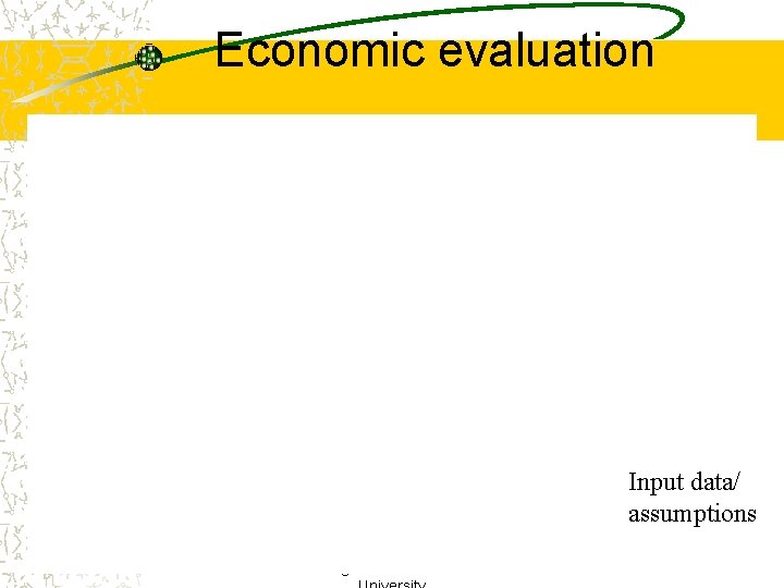 Economic evaluation Input data/ assumptions Sustainable Energy Systems and Design MIET 2129 RMIT 