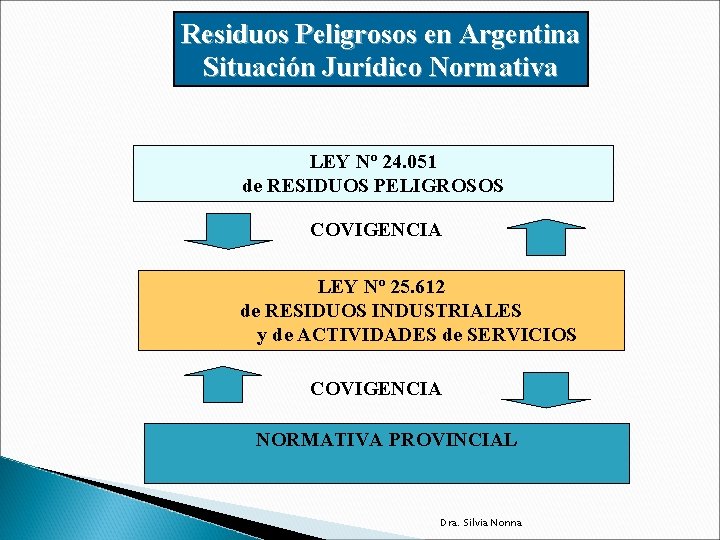 Residuos Peligrosos en Argentina Situación Jurídico Normativa LEY Nº 24. 051 de RESIDUOS PELIGROSOS