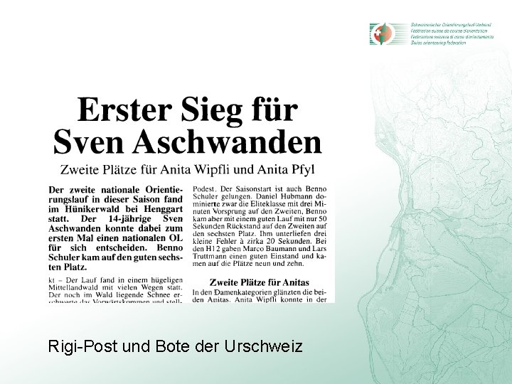 Rigi-Post und Bote der Urschweiz 