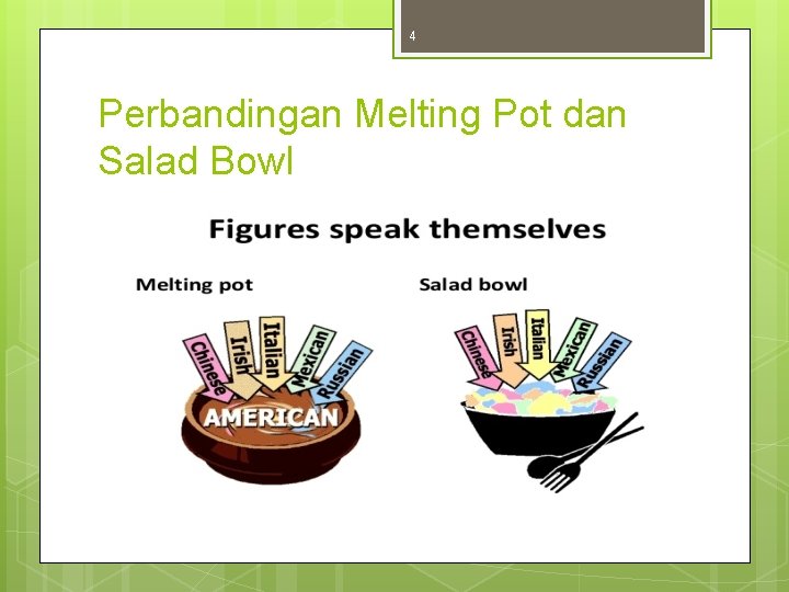 4 Perbandingan Melting Pot dan Salad Bowl 