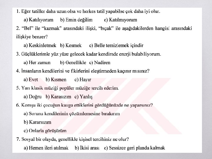 Kişilik Envanterleri ▧ 