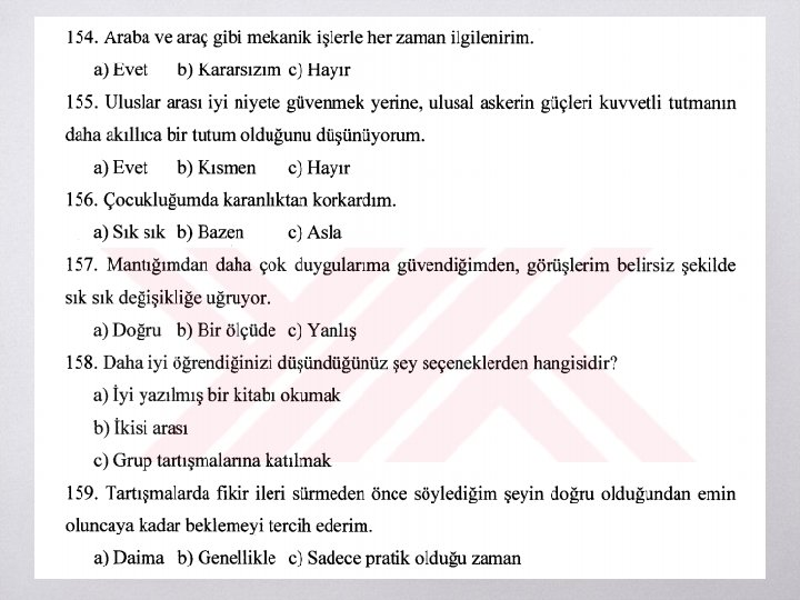 Kişilik Envanterleri ▧ 