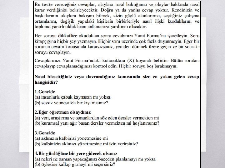 Kişilik Envanterleri 