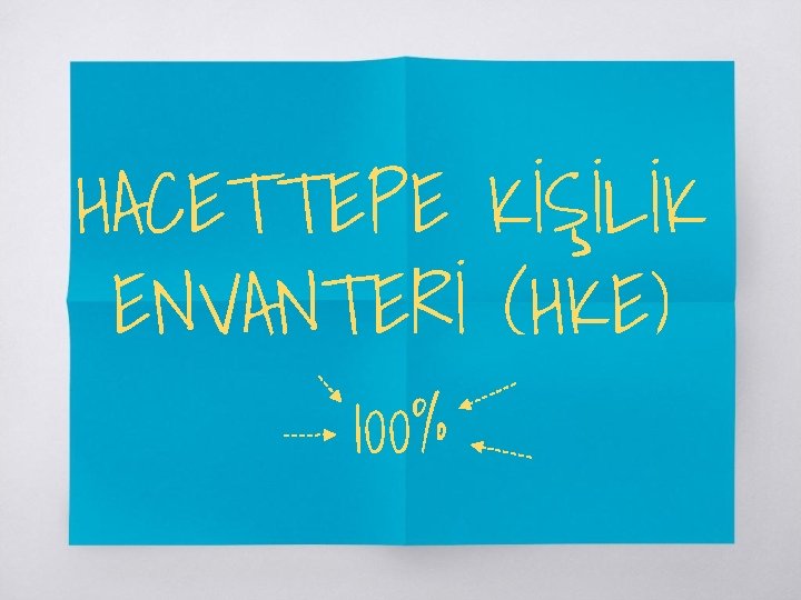 HACETTEPE KİŞİLİK ENVANTERİ (HKE) 100% 