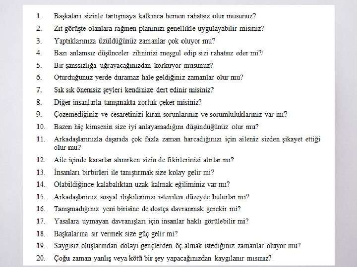 Kişilik Envanterleri ▧? 