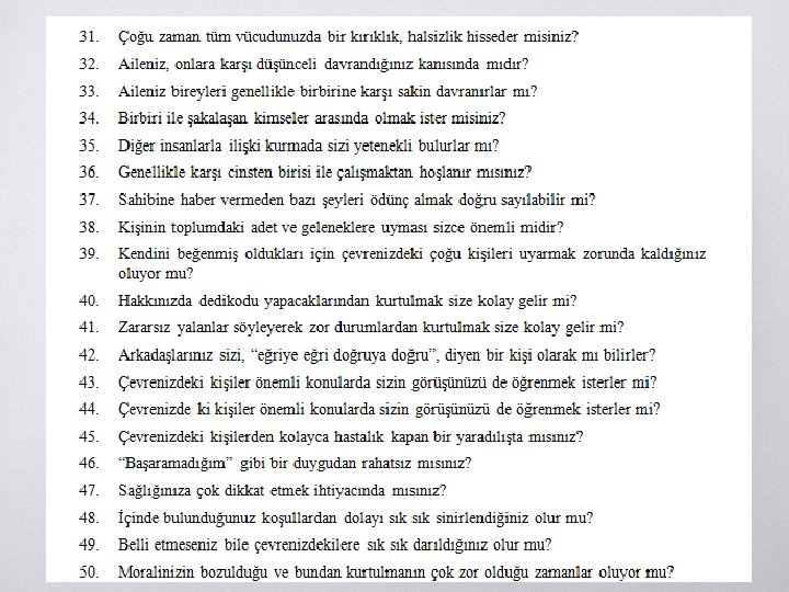Kişilik Envanterleri ▧? 