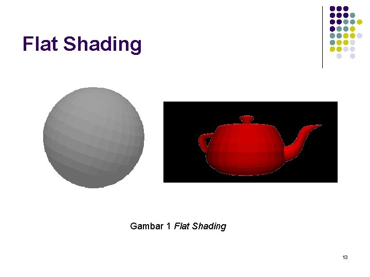 Flat Shading Gambar 1 Flat Shading 13 