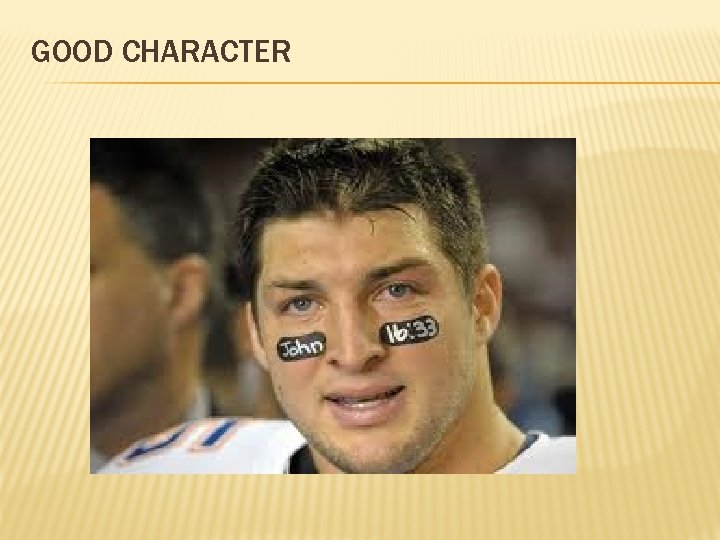 GOOD CHARACTER 