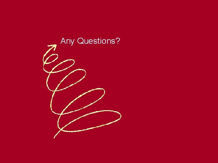 Any Questions? 