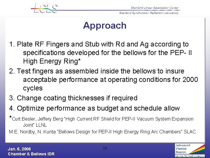 Approach 1. Plate RF Fingers and Stub with Rd and Ag according to specifications