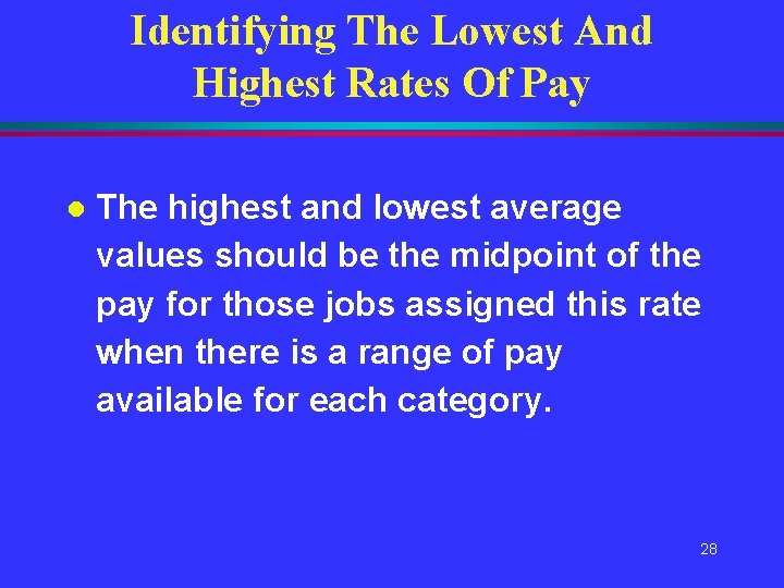 Identifying The Lowest And Highest Rates Of Pay l The highest and lowest average Identifying The Lowest And Highest Rates Of Pay l The highest and lowest average