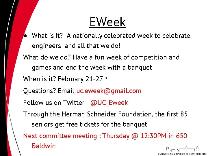 EWeek ● What is it? A nationally celebrated week to celebrate engineers and all