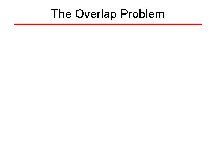 The Overlap Problem 