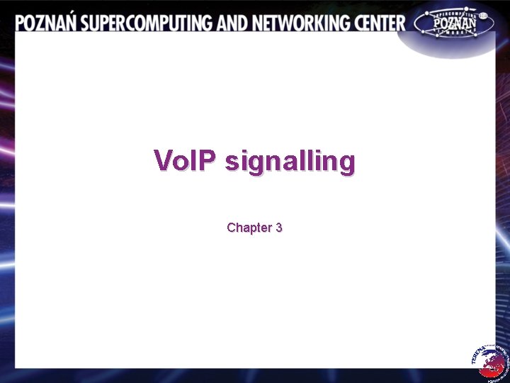 Vo. IP signalling Chapter 3 