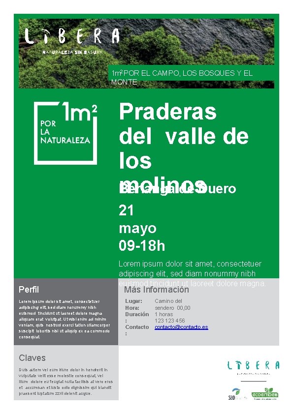 1 m 2 POR EL CAMPO, LOS BOSQUES Y EL MONTE Praderas del valle 1 m 2 POR EL CAMPO, LOS BOSQUES Y EL MONTE Praderas del valle