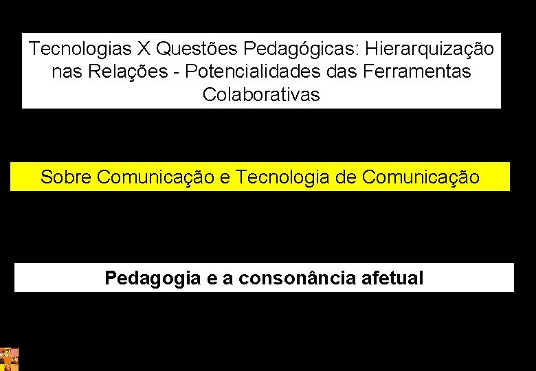 Tecnologias X Questões Pedagógicas: Hierarquização nas Relações - Potencialidades das Ferramentas Colaborativas Sobre Comunicação