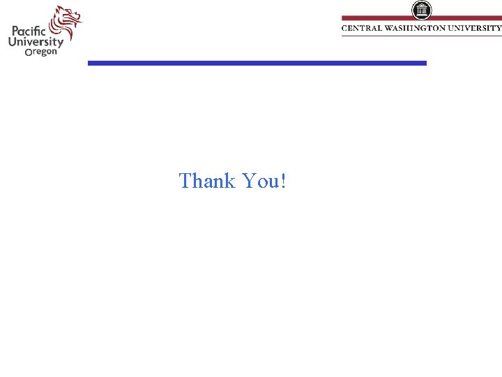 Thank You! Thank You!
