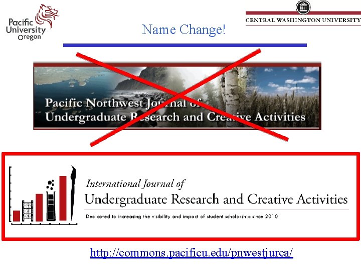 Name Change! http: //commons. pacificu. edu/pnwestjurca/ 