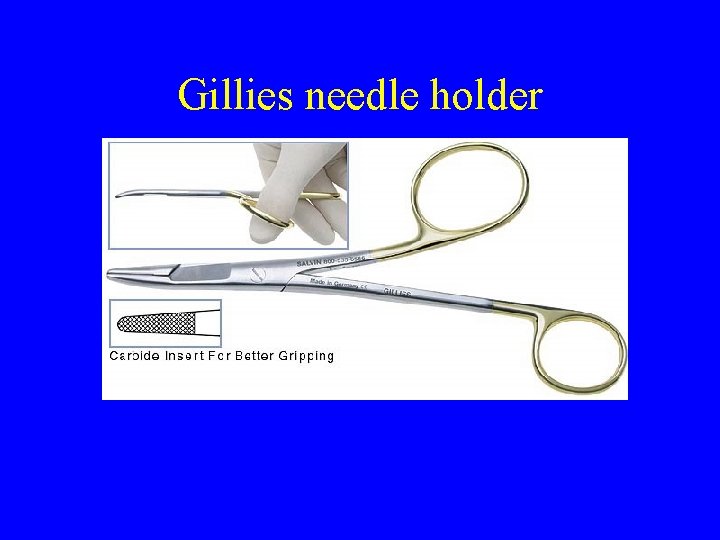Gillies needle holder 