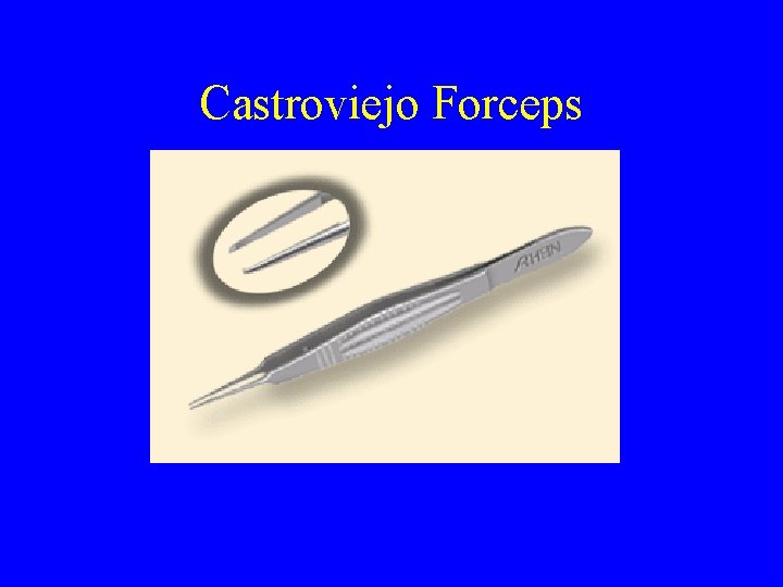 Castroviejo Forceps 