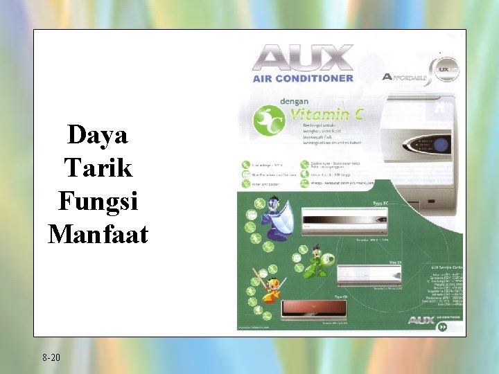 Daya Tarik Fungsi Manfaat 8 -20 