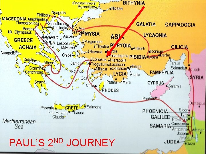 PAUL’S 2 ND JOURNEY 