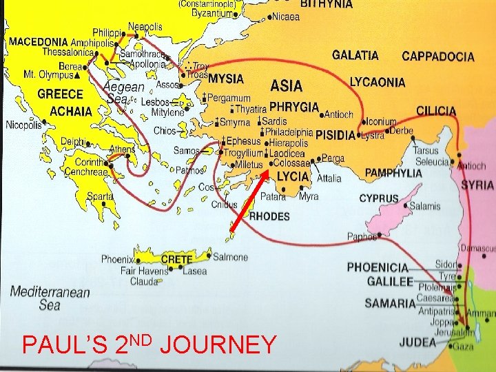 PAUL’S 2 ND JOURNEY 